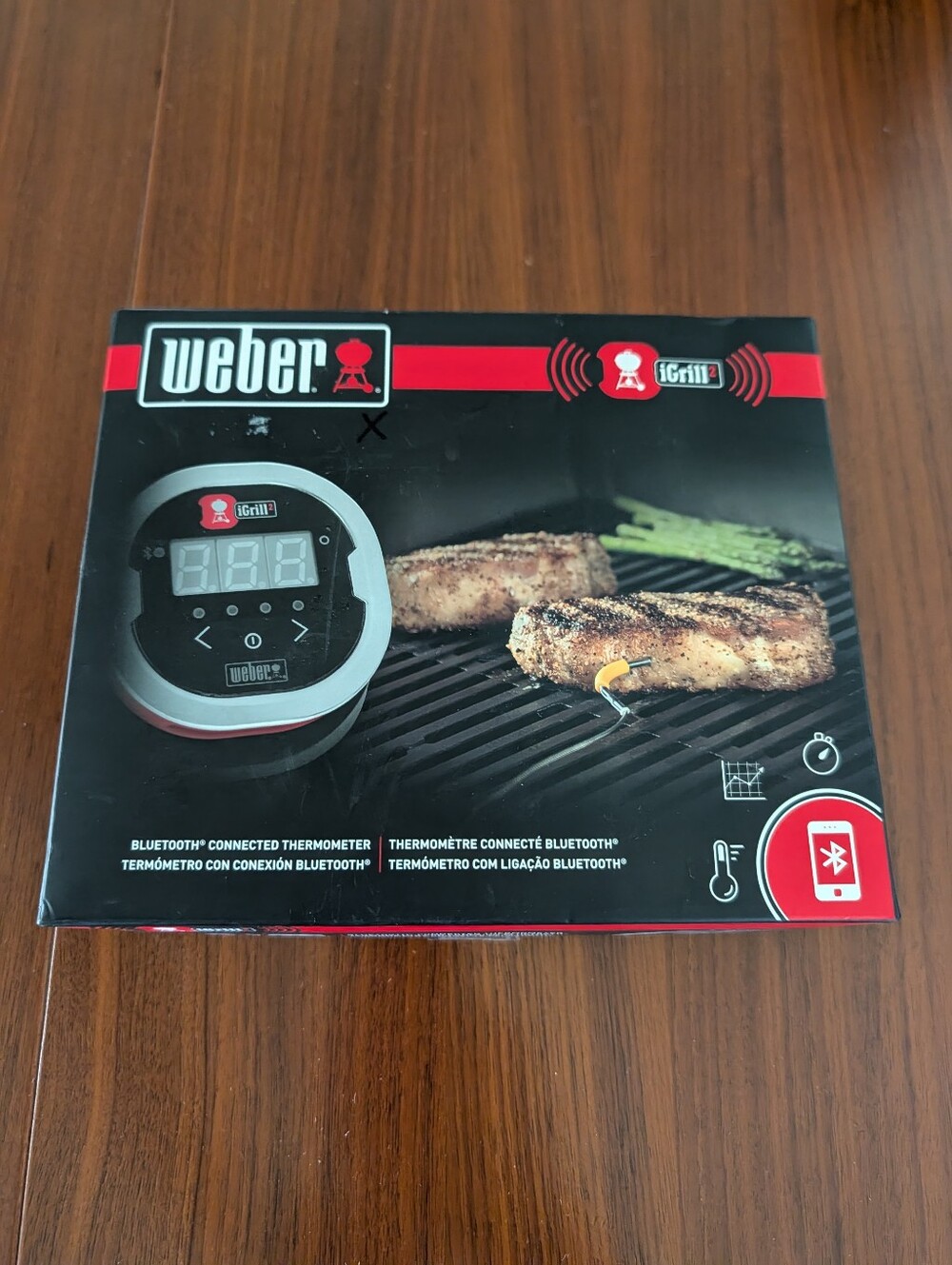 Weber iGrill2 7203 Digital Bluetooth Thermometer With Box 2 Meat Probes